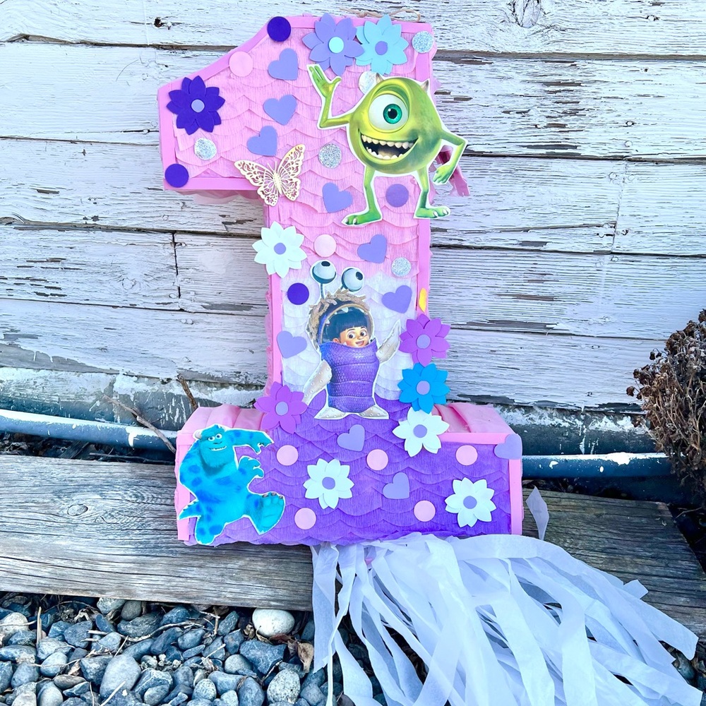 Monsters piñata number one monster party